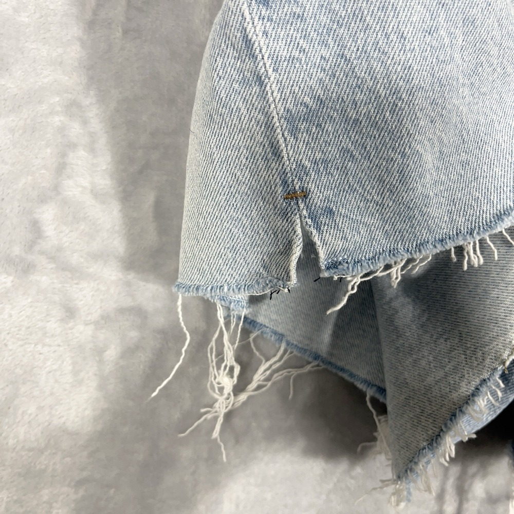 Lucky Brand Womens Denim Shorts Cutoffs 8/29 90s Midi Short Festival Boho Beachy - Picture 7 of 15